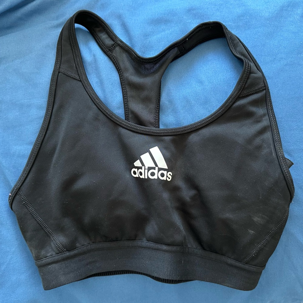 Adidas Black Sports Bra - Medium Support